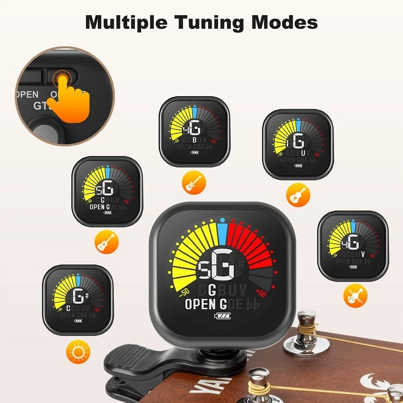 New Bee Clip-on LCD Display Guitar Tuner New Bee Clip-on LCD Display Guitar Tuner